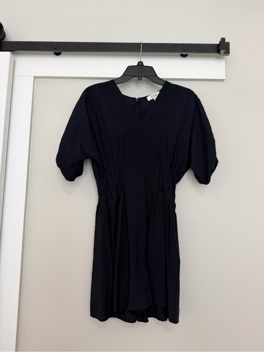COS Black V-Neck Romper in Size 2